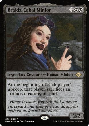 Braids, Cabal Minion (Foil Etched) (MH2-273) [Modern Horizons 2] Foil MTG Single Wizards of the Coast