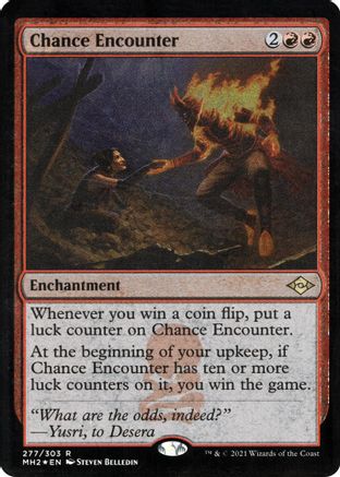 Chance Encounter (Foil Etched) (MH2-277) [Modern Horizons 2] Foil MTG Single Wizards of the Coast