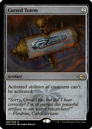 Cursed Totem (Foil Etched) (MH2-295) [Modern Horizons 2] Foil MTG Single Wizards of the Coast