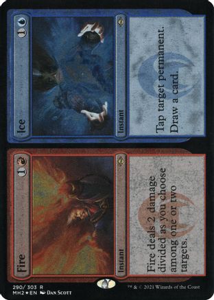 Fire // Ice (Foil Etched) (MH2-290) [Modern Horizons 2] Foil MTG Single Wizards of the Coast
