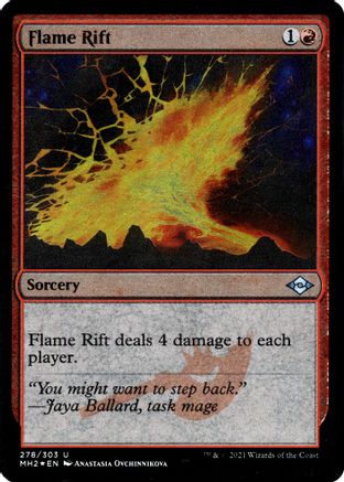 Flame Rift (Foil Etched) (MH2-278) [Modern Horizons 2] Foil MTG Single Wizards of the Coast