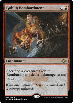 Goblin Bombardment (Foil Etched) (MH2-279) [Modern Horizons 2] Foil MTG Single Wizards of the Coast