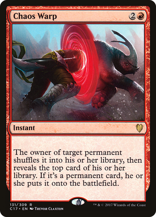 Chaos Warp (C17-131) [Commander 2017] MTG Single Wizards of the Coast