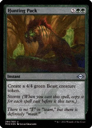 Hunting Pack (Foil Etched) (MH2-284) [Modern Horizons 2] Foil MTG Single Wizards of the Coast