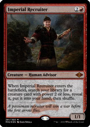 Imperial Recruiter (Foil Etched) (MH2-281) [Modern Horizons 2] Foil MTG Single Wizards of the Coast