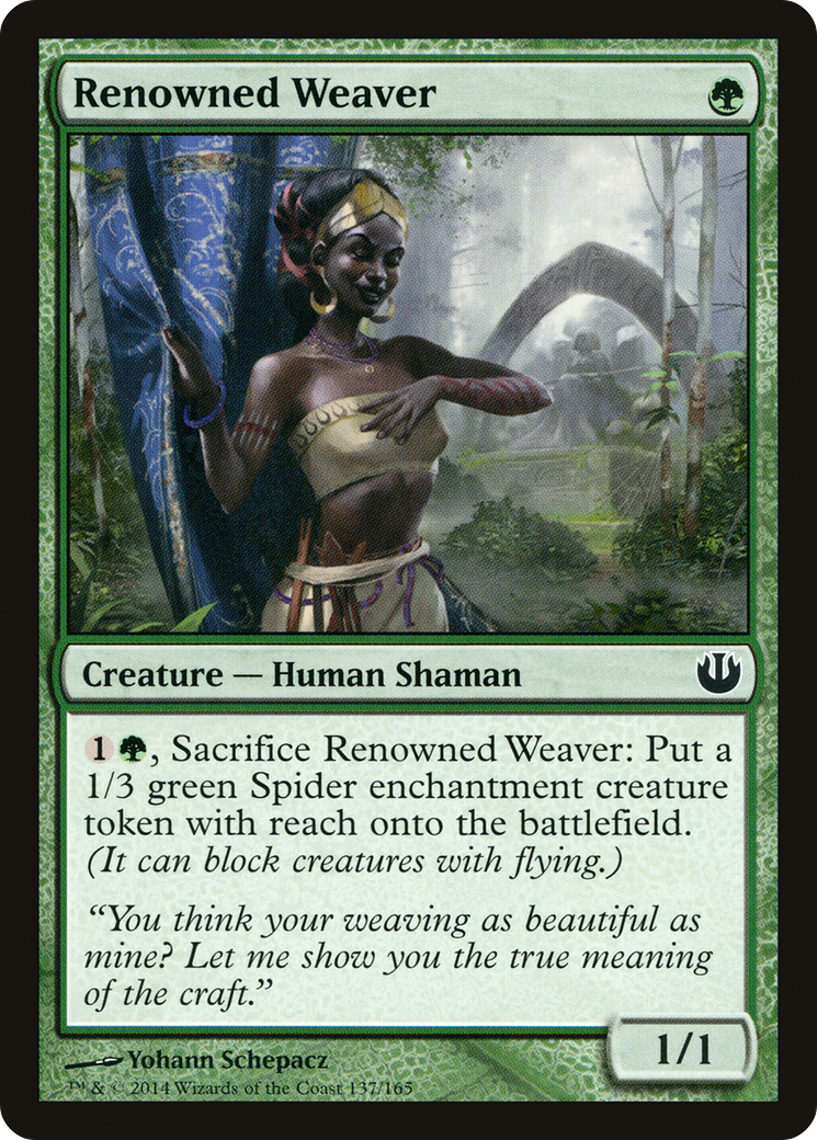 Renowned Weaver (JOU-137) [Journey into Nyx] MTG Single Wizards of the Coast