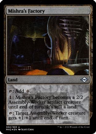 Mishra's Factory (Foil Etched) (MH2-302) [Modern Horizons 2] Foil MTG Single Wizards of the Coast