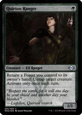 Quirion Ranger (Foil Etched) (MH2-285) [Modern Horizons 2] Foil MTG Single Wizards of the Coast