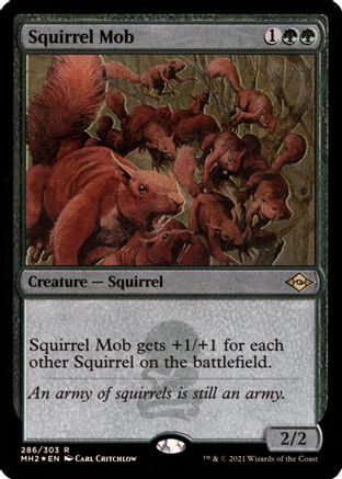 Squirrel Mob (Foil Etched) (MH2-286) [Modern Horizons 2] Foil MTG Single Wizards of the Coast