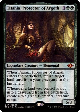 Titania, Protector of Argoth (Foil Etched) (MH2-287) [Modern Horizons 2] Foil MTG Single Wizards of the Coast