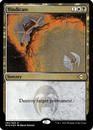 Vindicate (Foil Etched) (MH2-294) [Modern Horizons 2] Foil MTG Single Wizards of the Coast