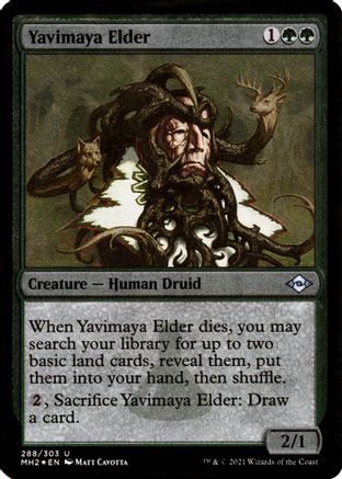 Yavimaya Elder (Foil Etched) (MH2-288) [Modern Horizons 2] Foil MTG Single Wizards of the Coast