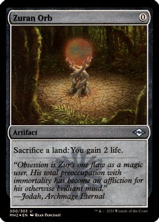 Zuran Orb (Foil Etched) (MH2-300) [Modern Horizons 2] Foil MTG Single Wizards of the Coast