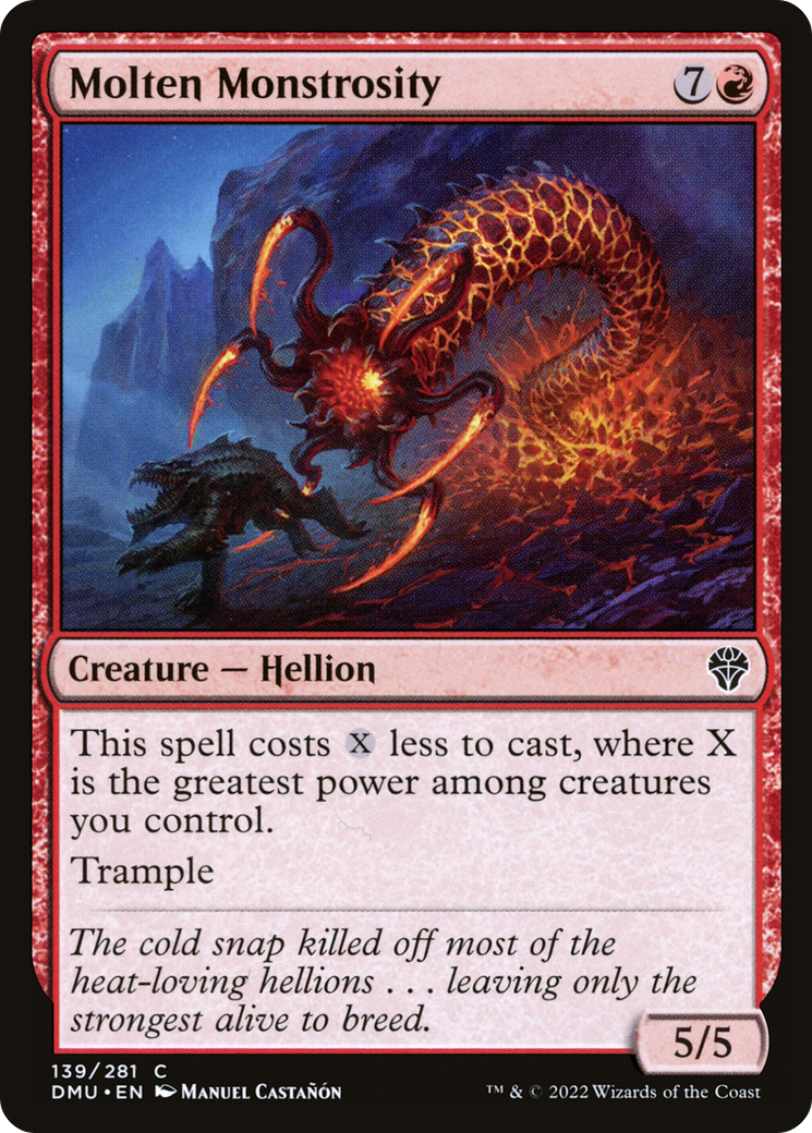 Molten Monstrosity (DMU-139) [Dominaria United] Foil MTG Single Wizards of the Coast