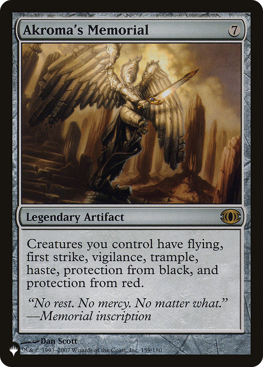 Akroma's Memorial (LIST-159/180) [Mystery Booster] The List MTG Single Wizards of the Coast