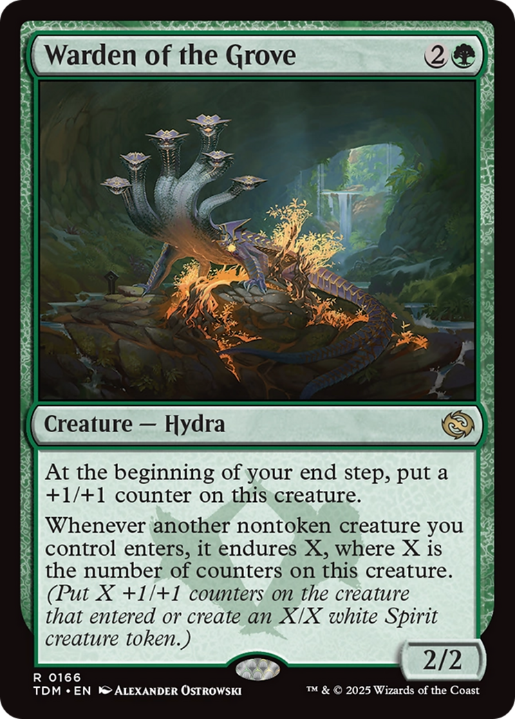 Warden of the Grove (TDM-166) [Tarkir: Dragonstorm] MTG Single Wizards of the Coast