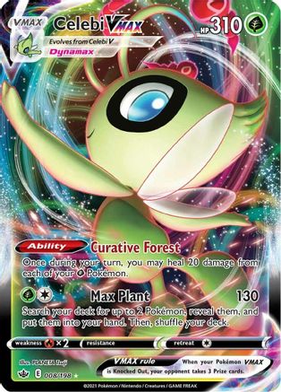 Celebi VMAX (8/198) Holofoil [SWSH: Chilling Reign] Pokemon Single Pokémon