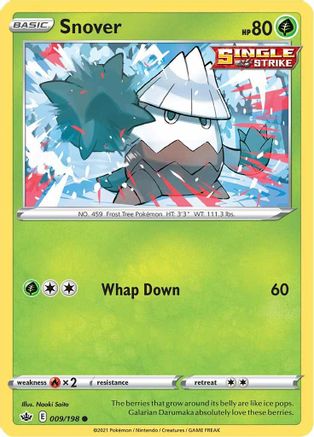 Snover (9/198) [SWSH: Chilling Reign] Pokemon Single Pokémon