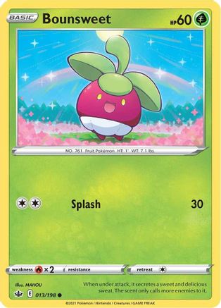 Bounsweet (13/198) [SWSH: Chilling Reign] Pokemon Single Pokémon