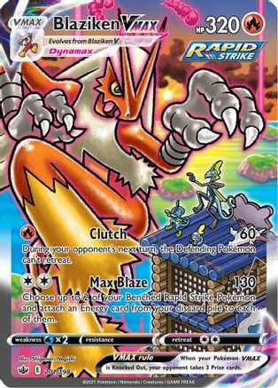 Blaziken VMAX (Alternate Art Secret) (/198) Holofoil [SWSH: Chilling Reign] Pokemon Single Pokémon