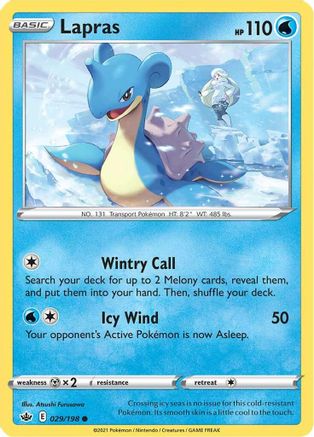 Lapras (29/198) [SWSH: Chilling Reign] Pokemon Single Pokémon