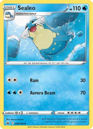 Sealeo (38/198) [SWSH: Chilling Reign] Pokemon Single Pokémon
