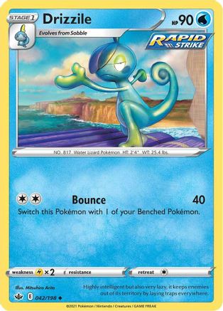 Drizzile (42/198) Reverse Holofoil [SWSH: Chilling Reign] Pokemon Single Pokémon