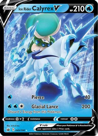 Ice Rider Calyrex V (45/198) Holofoil [SWSH: Chilling Reign] Pokemon Single Pokémon