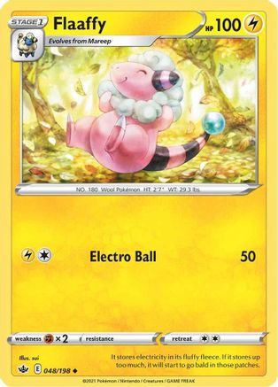 Flaaffy (48/198) Reverse Holofoil [SWSH: Chilling Reign] Pokemon Single Pokémon