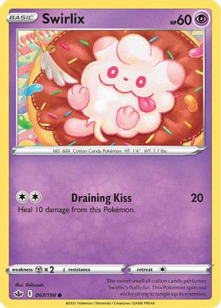 Swirlix (67/198) Reverse Holofoil [SWSH: Chilling Reign] Pokemon Single Pokémon