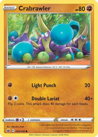 Crabrawler (84/198) [SWSH: Chilling Reign] Pokemon Single Pokémon