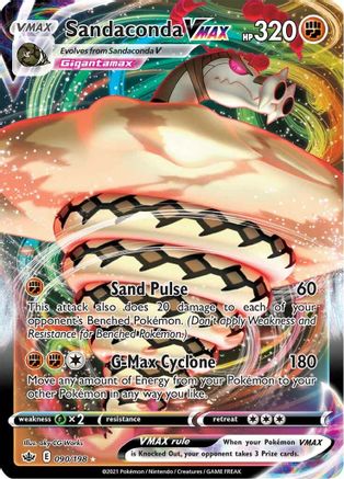 Sandaconda VMAX (90/198) Holofoil [SWSH: Chilling Reign] Pokemon Single Pokémon