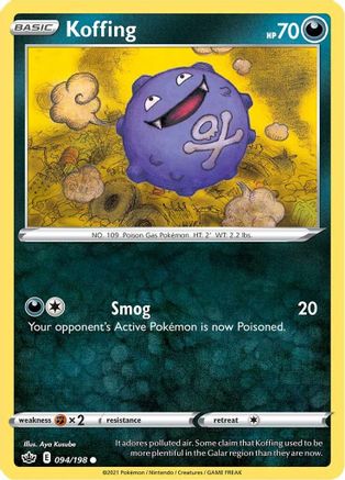 Koffing (94/198) [SWSH: Chilling Reign] Pokemon Single Pokémon