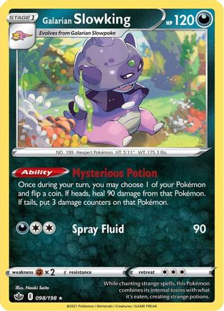 Galarian Slowking (98/198) Reverse Holofoil [SWSH: Chilling Reign] Pokemon Single Pokémon