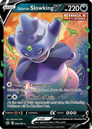 Galarian Slowking V (99/198) Holofoil [SWSH: Chilling Reign] Pokemon Single Pokémon