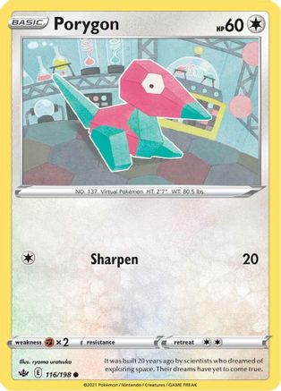 Porygon (116/198) [SWSH: Chilling Reign] Pokemon Single Pokémon