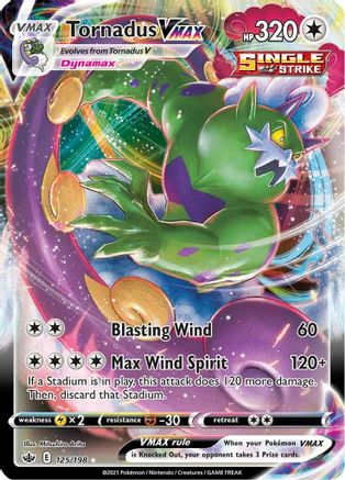 Tornadus VMAX (125/198) Holofoil [SWSH: Chilling Reign] Pokemon Single Pokémon