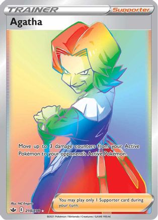Agatha (Secret) (210/198) - [SWSH: Chilling Reign] Holofoil Pokemon Single Pokémon