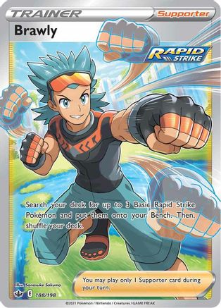 Brawly (Full Art) (188/198) Holofoil [SWSH: Chilling Reign] Pokemon Single Pokémon