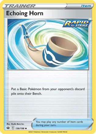 Echoing Horn (136/198) Reverse Holofoil [SWSH: Chilling Reign] Pokemon Single Pokémon