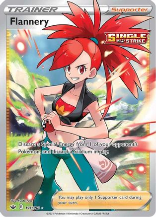 Flannery (Full Art) (191/198) Holofoil [SWSH: Chilling Reign] Pokemon Single Pokémon