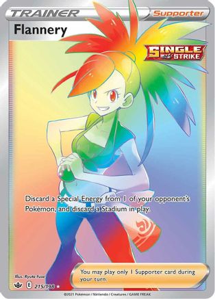 Flannery (Secret) (215/198) Holofoil [SWSH: Chilling Reign] Pokemon Single Pokémon