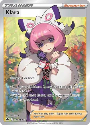 Klara (Full Art) (194/198) Holofoil [SWSH: Chilling Reign] Pokemon Single Pokémon