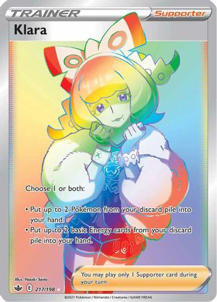 Klara (Secret) (217/198) Holofoil [SWSH: Chilling Reign] Pokemon Single Pokémon
