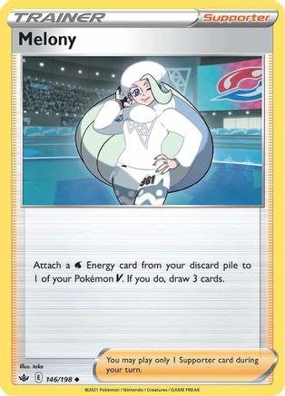 Melony (146/198) Reverse Holofoil [SWSH: Chilling Reign] Pokemon Single Pokémon