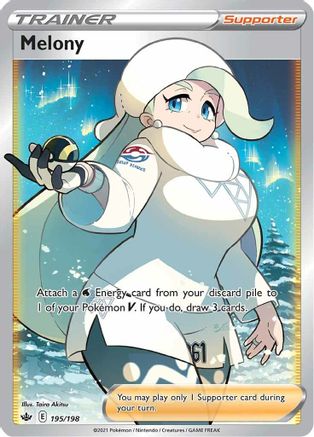 Melony (Full Art) (195/198) Holofoil [SWSH: Chilling Reign] Pokemon Single Pokémon