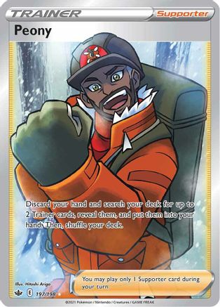 Peony (Full Art) (197/198) Holofoil [SWSH: Chilling Reign] Pokemon Single Pokémon