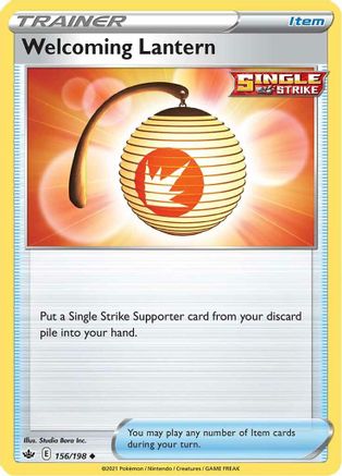 Welcoming Lantern (156/198) Reverse Holofoil [SWSH: Chilling Reign] Pokemon Single Pokémon