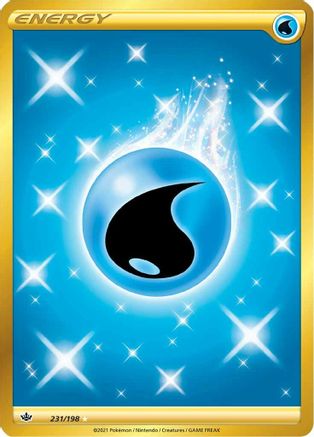 Water Energy (Secret) (231/198) Holofoil [SWSH: Chilling Reign] Pokemon Single Pokémon