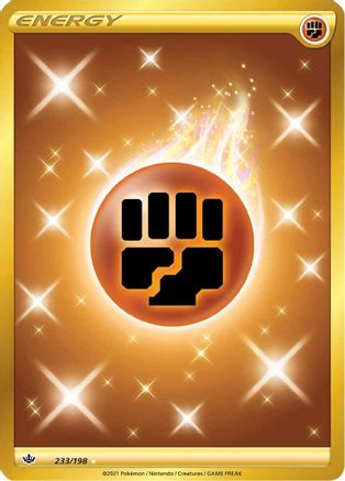 Fighting Energy (Secret) (233/198) Holofoil [SWSH: Chilling Reign] Pokemon Single Pokémon